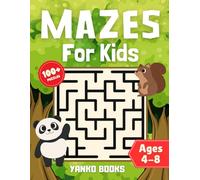 Mazes for Kids Ages 4-8: Activity Book with 100+ Easy to Hard Maze Puzzles | Fun Brain Game for Boys & Girls