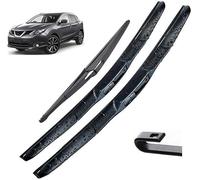 MaZHIYIn Tergicristalli Kit di Spazzole tergicristallo Flat Blade ad Alte Prestazioni，per Nissan Qashqai J11 2013-2018,26in+17in+12in.