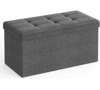 MAZIE Collezione - Cassapanca, Pouf Contenitore Da 76 Cm, Poggiapiedi Pieghevole