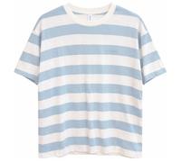 mazine Maglietta da donna a righe audaci, blu pastello/bianco sporco, S, Blu, S