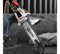 MazmornFly Sega a Muro Elettrica, Sega a Catena Portatile, Motosega a Muro con Catena Diamantata E Abbattimento Polvere Ad Acqua, con 2 Catene/2 Barre Guida, per Granito E Cemento,CuttingDepth35cm