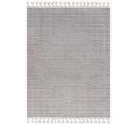 Mazovia Tappeti Grafite Archi Geometrici - Soggiorno, Camera da Letto, Sala da Pranzo, Ufficio - Pelo medio Rettangolo Certificato OEKO-TEX® Retro - Grigio - 200 x 300 cm