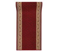 Mazovia Tappeto Antiscivolo per Corridoio - Passatoia Corridoio Classico - Tappeto a Pelo Corto per Ingresso, Salotto - Certificato Oeko-Tex - Rosso Marroncino - 67 x 100 cm