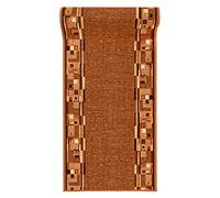 Mazovia Tappeto Antiscivolo per Corridoio - Passatoia Corridoio Geometrico Moderno - Tappeto a pelo Corto per Ingresso, Salotto - Certificato Oeko-Tex - Corridore a Metro - Beige 80 x 200 cm