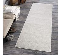 Mazovia Tappeto per Corridoio - Passatoia Corridoio Moderne Astratto - Tappeto a pelo Corto per Ingresso, Salotto - Certificato Oeko-Tex - Corridore a Metro - Grigio Chiaro 80x100cm