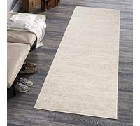 Mazovia Tappeto per Corridoio - Passatoia Corridoio Moderne Astratto - Tappeto a pelo Corto per Ingresso, Salotto - Certificato Oeko-Tex - Corridore a Metro - Crema Bianco 100x250cm