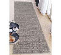 Mazovia Tappeto per Corridoio - Passatoia Corridoio Moderne Astratto - Tappeto a pelo Corto per Ingresso, Salotto - Certificato Oeko-Tex - Corridore a Metro - Grigio 60x150cm