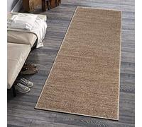 Mazovia Tappeto per Corridoio - Passatoia Corridoio Moderne Astratto - Tappeto a pelo Corto per Ingresso, Salotto - Certificato Oeko-Tex - Corridore a Metro - Beige 70x350cm