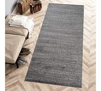 Mazovia Tappeto per Corridoio - Passatoia Corridoio Moderne Astratto - Tappeto a pelo Corto per Ingresso, Salotto - Certificato Oeko-Tex - Corridore a Metro - Nero Grigio 60x150cm