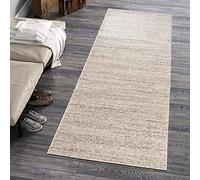 Mazovia Tappeto per Corridoio - Passatoia Corridoio Moderne Astratto - Tappeto a pelo Corto per Ingresso, Salotto - Certificato Oeko-Tex - Corridore a Metro - Crema 80x400cm