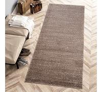 Mazovia Tappeto per Corridoio - Passatoia Corridoio Moderne Astratto - Tappeto a pelo Corto per Ingresso, Salotto - Certificato Oeko-Tex - Corridore a Metro - Marrone 90x100cm