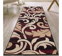 Mazovia Tappeto per Corridoio - Passatoia Corridoio Moderne Geometrico - Tappeto a pelo Corto per Ingresso, Salotto - Certificato Oeko-Tex - Corridore a Metro - Larghezza 80 cm - Marrone 80x325 cm