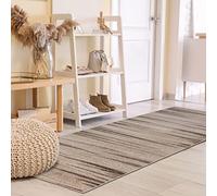 Mazovia Tappeto per Corridoio - Passatoia Corridoio Moderno - Tapis Salon, Chambre, Cuisine e Corridoio - Certifié Oeko-Tex - Tapis de Couloir au Metre - Beige Crema - 80x125 cm
