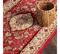 Mazovia Tappeto per Corridoio - Passatoia Corridoio Orientale - Tapis Salon, Chambre, Cuisine e Corridoio - Certifié Oeko-Tex - Tapis de Couloir au Metre - Rosso - 70x225 cm