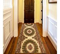 Mazovia Tappeto per Corridoio - Passatoia Corridoio Orientale - Tapis Salon, Chambre, Cuisine e Corridoio - Certifié Oeko-Tex - Tapis de Couloir au Metre - Verde - 70x600 cm