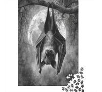 Mazza appesa a testa in giù su un albero, luna piena1000 Pezzi Impossibili Per Adulti, Giochi, Regali, Sfide Per Bambini70x50cm/1000pcs