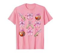 Mazza da Cricket Palla Ragazza Coquette Bow Pink Mom Maglietta