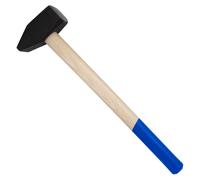 Mazza da edilizia con testa in acciaio e manico legno 3 Kg