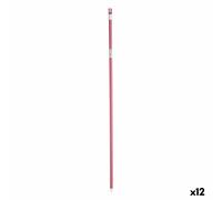 Mazza per la Scopa 2,3 x 130 x 2,3 cm Rosa Metallo [12 Unità]