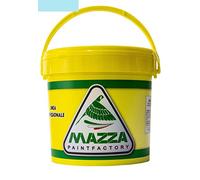MAZZA Pittura Al Quarzo Per Muri Interni Ed Esterni Lt 5 Ad Alto Potere Coprente Colorificio (Celeste Mare1 Mz1098)