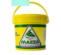 MAZZA Pittura Decorativa Per Interni Effetto Sabbiato Lt 5 Sabbia Colorificio Vernice Muro Effetto Metallizzato Cangiante Perlescente Idropittura Murale Colorata (Verde Tiffany Chiaro Sbp3014)