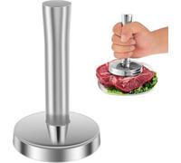 Mazzapicchi in Acciaio Inox per Carne, Pressa per Bistecche, Pestello | Materia prima da 18/10, disegno ergonomico antiscivolo, testa rotonda larga per appiattire e intenerire in modo uniforme