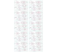 Mazze Da Golf A Nastro - Nastro Per Battuta Da 6,69x4,09 Pollici, Guide Di Allineamento Da 10 Fogli | Per L'allenamento Del Golf Di Precisione | Adesivi Da 130x75 Mm Per Donne, Atlete, Oscillant