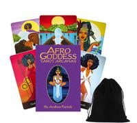 Mazze Di Carte Afro Goddess Tarot Arcanas Con Guida US Games Systems Con Borsa