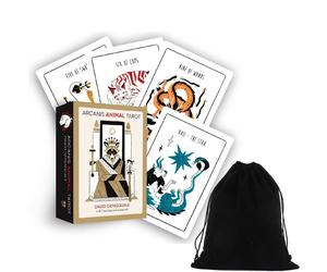 Mazze Di Tarocchi Animali Arcanis E Guida Di David Depasquale Con Sacchetto
