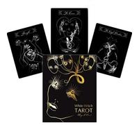 Mazze Di Tarocchi White Witch Con Libro Schiffer Publishing Maja D'Aoust NUOVO