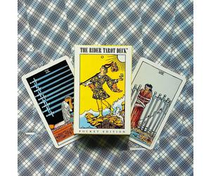 Mazze Di Tarot Pocket Rider-Waite 78 Carte Con Libro Guida Di Us Games