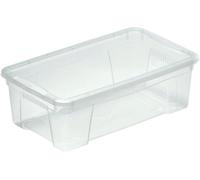 Mazzei CONTENITORE CON COPERCHIO 35,5x12,5x21,5 cm (LxHxP) 5,7 l TRASPARENTE