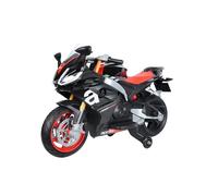 Mazzeo Giocattoli Moto cavalcabile elettrica Aprilia Rs660 Nera per bambini, età 3+