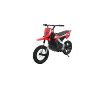 Mazzeo Giocattoli Motocross Elettrico Rosso per Bambini 250W, 12 v, Usb e Mp3, età 6+