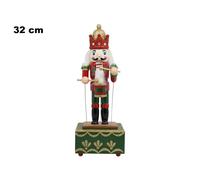 Mazzeo Giocattoli Schiaccianoci Con Carillon In Legno Cm 32 117934