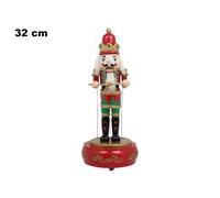 Mazzeo Giocattoli Schiaccianoci Con Carillon In Legno Cm 32 117965
