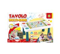 Mazzeo Giocattoli Tavolo multi-game 6 in 1, con piano di gioco e vani porta oggetto, età 3+