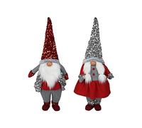 Mazzeo Pupazzo Gnomo Decorativo Natalizio 70cm, Christmas