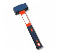 Mazzetta con manico in fibra testa acciaio verniciata epossidica manico bimateriale gomma ergonomico