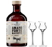 Mazzetti D'Altavilla Amaro Forte 70 cl Con 2 Bicchieri