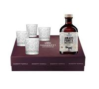 MAZZETTI D'ALTAVILLA AMARO FORTE MAZZETTI COCKTAIL BOX QUATTRO BICCHERI TUMBLER