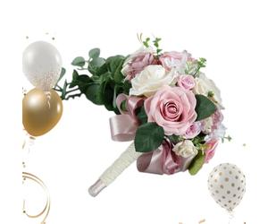 Mazzi da sposa per matrimonio, cascata, artificiale, bohémien, rustico | Cascata, bouquet da sposa per damigelle d'onore, per celebrazioni, chiesa, balli di danza, feste, laurea e così via