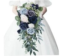 Mazzi da Sposa per sposi, Fiori per Matrimoni a Forma di mazzi di Fiori, Rose Blu per la Cerimonia Decorazione di Fotografia in Chiesa