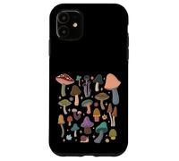Mazzi di funghi nella natura della foresta Boho con stelle Custodia per iPhone 11