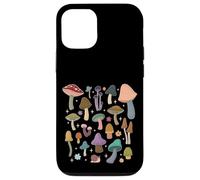 Mazzi di funghi nella natura della foresta Boho con stelle Custodia per iPhone 12/12 Pro
