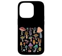 Mazzi di funghi nella natura della foresta Boho con stelle Custodia per iPhone 14 Pro