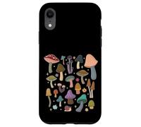 Mazzi di funghi nella natura della foresta Boho con stelle Custodia per iPhone XR