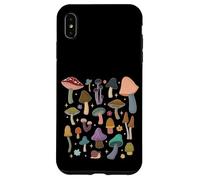 Mazzi di funghi nella natura della foresta Boho con stelle Custodia per iPhone XS Max