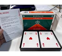 Mazzo Carte Da Gioco Burraco Italia Plastificate Dal Negro Premium Due Mazzi