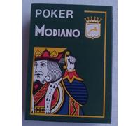 Mazzo Carte Poker Cervetti Modiano Back Dorso Blue